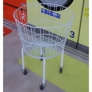円形バスケット ワゴン ロータイプ 陳列ワゴン...の詳細画像2