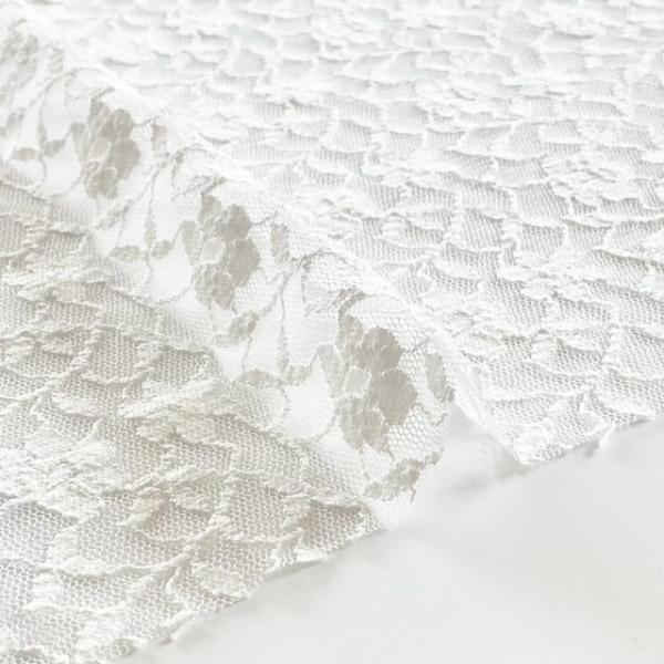 刺繍風花柄レース STELLAのレース生地