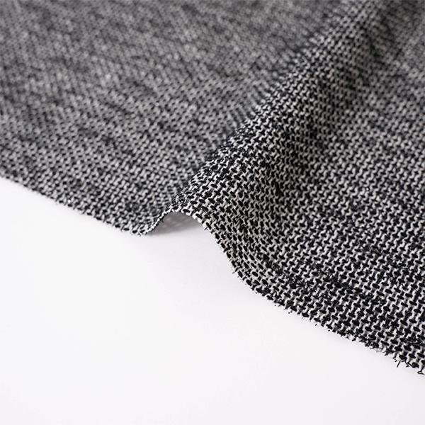 値下げ！【光沢感】フィルムモール糸を使ったファンシーメッシュカラミ織り【ブラック】尾州 尾州生地 ツ...