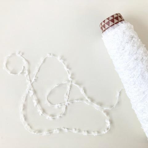 チュールラッセル羽 20g (約46m) 人気 タッセル ピアス シュシュ 通販 指編み アートヤー...