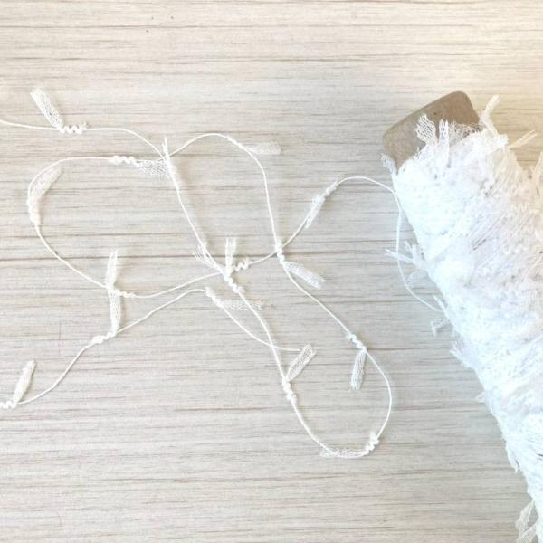 チュール片羽 20g (約64m) 人気 チュール タッセル ピアス シュシュ 通販 指編み アート...