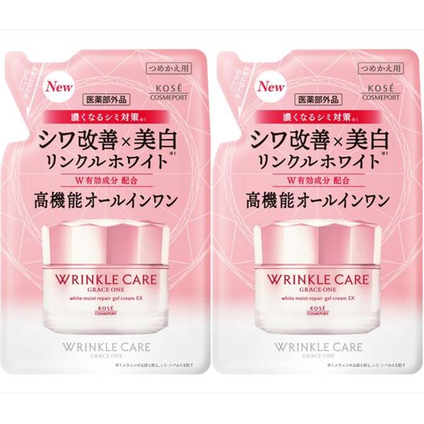 コーセーコスメポート グレイス ワン リンクルケア ホワイト モイストジェルクリーム EX 詰め替え...
