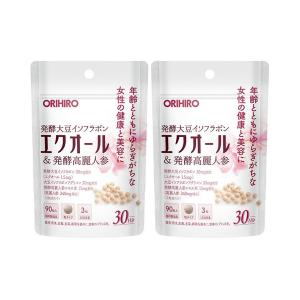 オリヒロ　エクオール　＆　発酵高麗人参　90粒　2袋セット｜ステラマリスジャパン