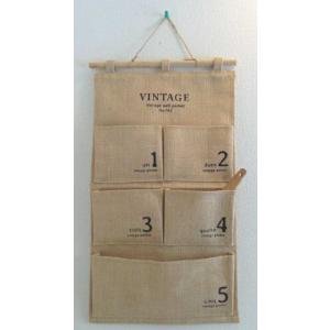 ウォールポケット　ナチュラル5P　　ナンバー