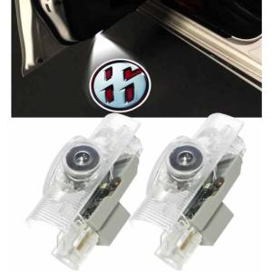 Hxqdt カーテシーランプ トヨタ Toyota 86 ZN6ロゴ投影 ドアウェルカムライトLEDゴーストシャドーライト取り付け簡単 2個セット f