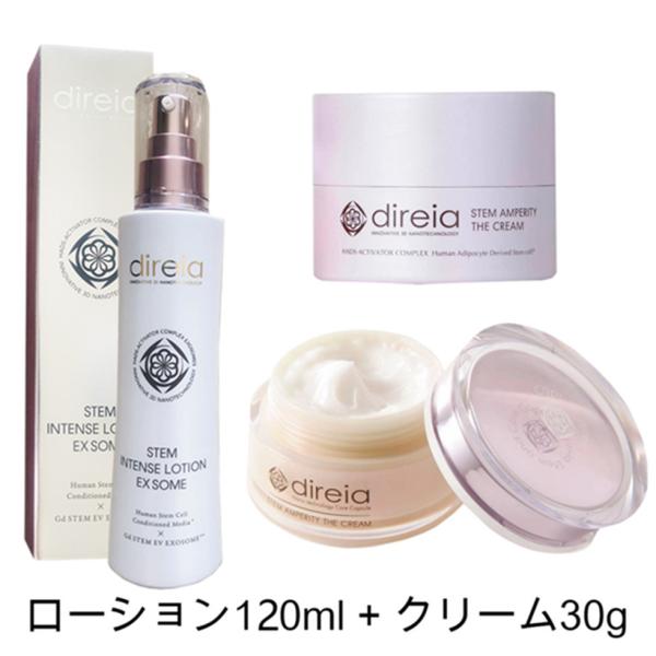 【国内正規品】 Direia ローション 120ml+クリーム 30g 化粧水 ヒト幹細胞培養液 デ...