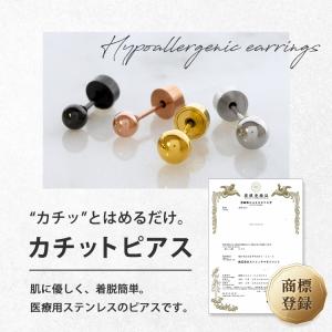 ピアス つけっぱなし サージカルステンレス 金...の詳細画像4