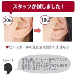 ピアス 拡張器 ホールケア ホール復活 テーパ...の詳細画像4