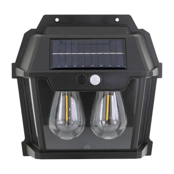 トレードワン モーションセンサー付照明バルブスター2灯 ［LED］ ブラック