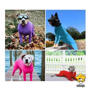 防虫 犬 服  インナー クール 虫よけ インセクトシールド 部屋着 被毛 ドッグウェア 犬の服 タイトスーツ ロンパース つなぎ フレブル｜step1
