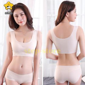 ブラジャー ショーツ 上下セット シームレスブラ ナイトブラ 育乳 シームレス インナー ノンワイヤーブラ ワイヤレスブラ スポーツブラ｜step1