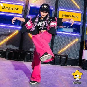 キッズ ダンス衣装 ヒップホップ へそ出し ト...の詳細画像2