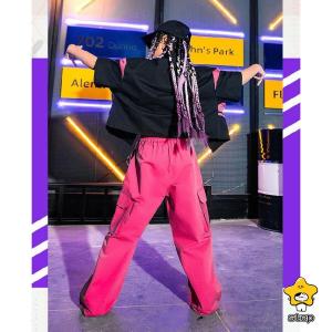 キッズ ダンス衣装 ヒップホップ へそ出し ト...の詳細画像4