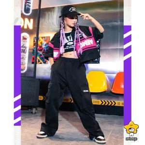 キッズ ダンス衣装 ヒップホップ へそ出し ト...の詳細画像5