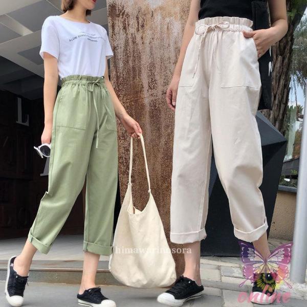 マタニティ パンツ 産前産後兼用  マタニティ ボトムス ゆったり ワイドパンツ マタニティウェア ...