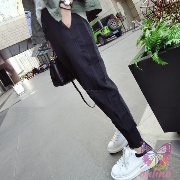 スウェットパンツ ルームウェア レディース ロング丈 薄手 ジョガーパンツ スウェット ブラック 2...