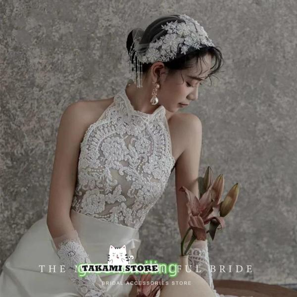 ウェディングベール ジュリエットベール ジュリエットキャップ ウェディングハット フリンジ レトロ ...