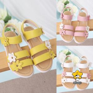 サンダル 女の子 小学生 キッズ 花柄 大きいサイズ かわいい おしゃれ ビーチサンダル フォーマルシューズ 滑り止め 軽量 水遊び 13 14 16 17 18 19 20 21 22｜ステップワン