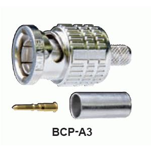 カナレ　75オームBNC型プラグ（圧着式） 　 BCP-A33 　 20個入 （ 従来品名 BCP-C33A ）｜step