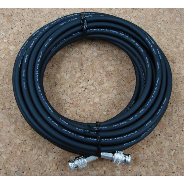 可動用3G/HD-SDI対応BNCケーブル　5CFWSタイプ　10m