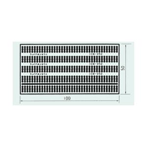 サンハヤト 基板  ICB-052   シール基板　2.54mmピッチICパターン、ドット3連結パタ...