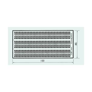サンハヤト 基板  ICB-054   シール基板　2.54mmピッチリボンコネクタ取り出しパターン