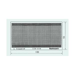 日本製 基板 サンハヤト 基板 ICB-059 シール基板 2.54mmピッチフレキシブル