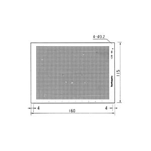 サンハヤト 基板  ICB-96P2   ユニバーサル基板　片面・紙フェノール1.6t・160×11...