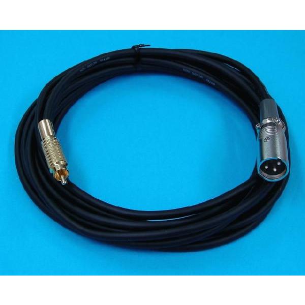 キャノン接続ケーブル （オス）-（RCAオス） 3ｍ LP12C-RCA