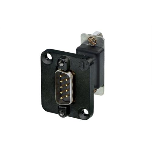 ノイトリック　NEUTRIK NADB9MF-B 9ピン D-SUBレセプタクル DLX取付けサイズ