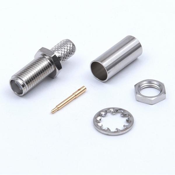 トーコネ（東洋コネクター） SMA型 ナット留めリバースレセプタクル（圧着タイプ） RP-SMA-B...