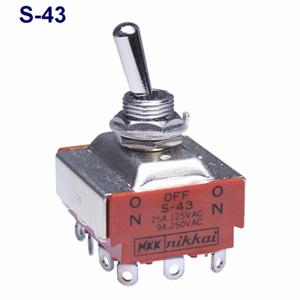 日本開閉器工業 NKK スイッチ  S-43-J (S-43の後継モデル)