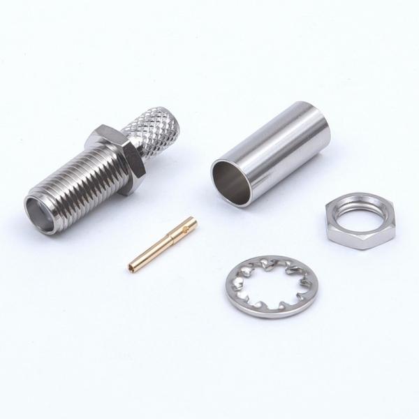 トーコネ（東洋コネクター） SMA型 ナット留めパネルレセプタクル（圧着タイプ） SMA-BJ-3A