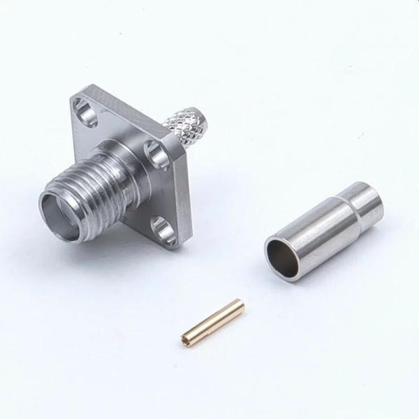 トーコネ（東洋コネクター）SMA型パネルジャック（圧着タイプ）　SMA-PJ-1.5DA