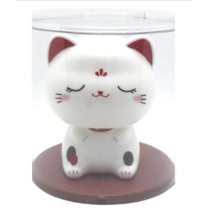 日本のお土産  ソーラー うなずきニャンコ（すやすや）
