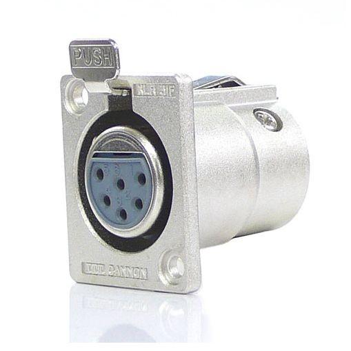 ITTキャノン XLR6-31-F77 XLR型メスレセプタクル（6pin）