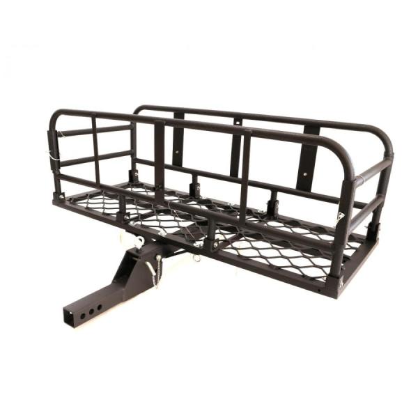 ヒッチキャリアカーゴ アルミ製 折り畳み式 ブラック 軽量 C05　1200 500 ツールズアイラ...