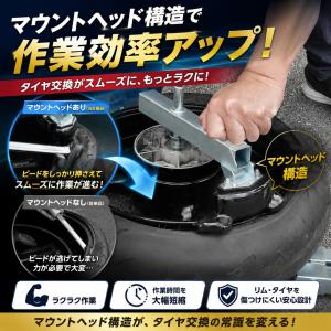 タイヤチェンジャー ビードブレーカー付き 手動...の詳細画像1