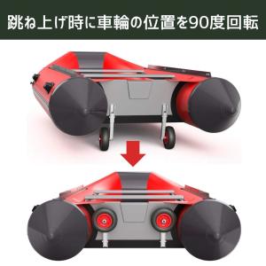 ボートドーリー ドーリー 跳上式 タイヤ 跳上...の詳細画像2