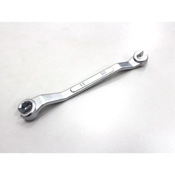 フレアナット レンチ 10 11mm ネジ 汎用 ジョイント パイプ 接続 補修 修理 インバーテッ...