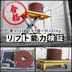 台車 昇降台車 油圧式 220kg リフトテー...の詳細画像3