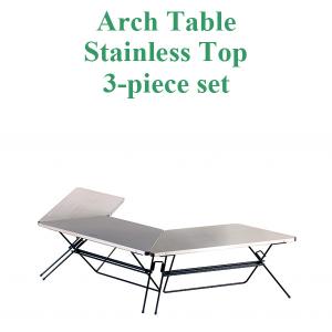キャンプテーブル アウトドアテーブル テーブル3点セット テーブル 1台あたり幅68cm ステンレス アウトドア キャンプ 連結可能 ※代引き不可 【送料無料】