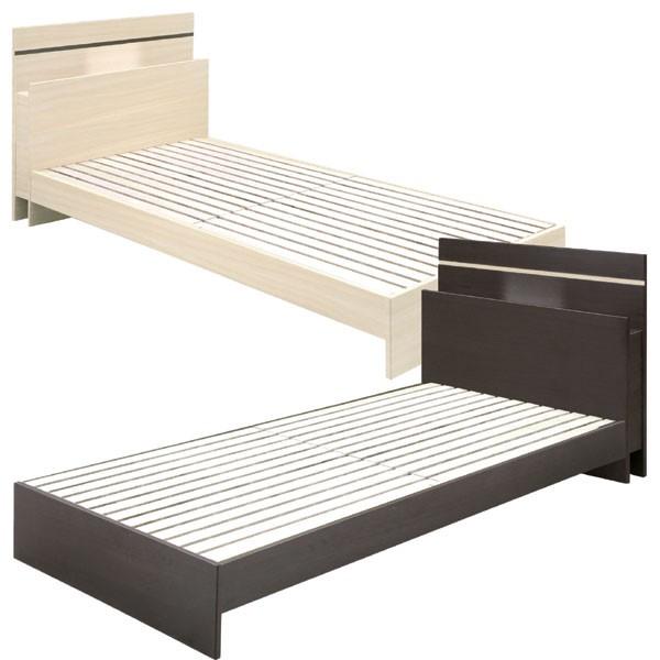 ベッド フレームのみ シングルベッド MDF LVLスノコ仕様 シンプル カジュアル コンセント付 ...