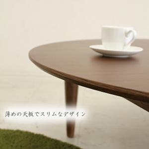 テーブル 座卓 丸形 円形 110cm ウォー...の詳細画像2