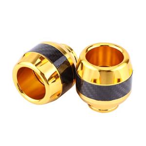 Qiilu オートフレームスライダ ホイール フレーム スライダー エンジンの保護 衝突防止 バイラッシュパッド保護 炭素繊維 2個セット