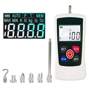 CNYST フォースゲージ プッシュアンドプル フォースゲージメーターテスター と デジタルディスプレイ最大負荷値100N 10kg 22Lb 360