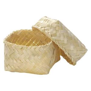 ちどり産業 バスケット ナチュラル 9X9Xh7cm 竹バスケット 90-84NA