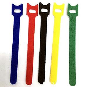 ZooooM 薄 型 太め 結束 バンド ストラップ ケーブル タイ カラー ランダム  ZM-SB1639-20