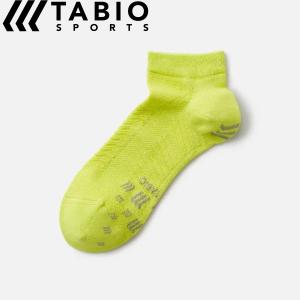 ゆうパケット 25〜27cm タビオ Tabio レーシングラン (ライムイエロー) ランニング 靴下 メンズ 072120041-67｜stepsports