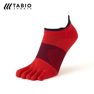 【ゆうパケット】Tabio レーシングラン・エアー 5本指 (レッド) 25〜27cm ランニング ソックス 靴下 メンズ 072130047-42｜stepsports